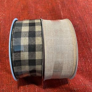 Wired jumbo Christmas ribbon for gift wrapping 150 yards.